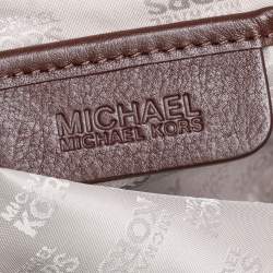 مملوكة مسبقًا MICHAEL Michael Kors Brown Faux Fur Drawstring Tote