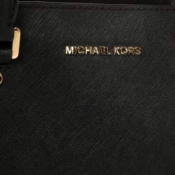 مملوكة مسبقًا حقيبة ساتشل مايكل مايكل كورس ادينا صغيرة جلد سافيانو أسود 