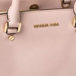 Pre Owned حقيبة ساتشل مايكل مايكل كورس ايدينا صغيرة جلد سافيانو وردي