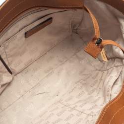 مملوكة مسبقًا حقيبة كتف مايكل مايكل كورس سلسلة جت ست جلد بني