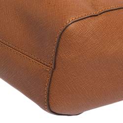 مملوكة مسبقًا حقيبة كتف مايكل مايكل كورس سلسلة جت ست جلد بني