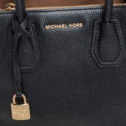 Pre Owned MICHAEL Michael Kors Black Leather Mini Mercer Tote