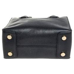 Pre Owned MICHAEL Michael Kors Black Leather Mini Mercer Tote