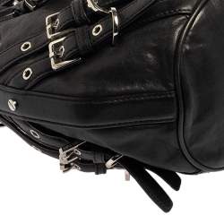 مملوكة مسبقًا حقيبة كتف مايكل مايكل كورس ميلا جلد أسود