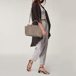 Pre Owned حقيبة ساتشل مايكل مايكل كورس سيلما جلد بني كبيرة