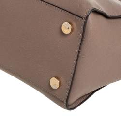 Pre Owned حقيبة ساتشل مايكل مايكل كورس سيلما جلد بني كبيرة