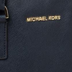 Pre Owned حقيبة يد مايكل مايكل كورس ديلون جلد سافيانو كحلي