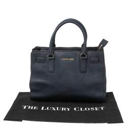 Pre Owned حقيبة يد مايكل مايكل كورس ديلون جلد سافيانو كحلي