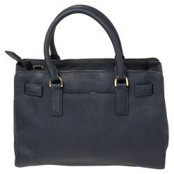 Pre Owned حقيبة يد مايكل مايكل كورس ديلون جلد سافيانو كحلي