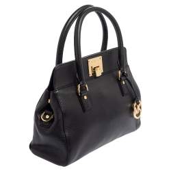 Pre Owned حقيبة ساتشل مايكل مايكل كورس أستريد جلد أسود