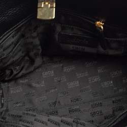 Pre Owned حقيبة ساتشل مايكل مايكل كورس أستريد جلد أسود