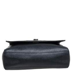 Pre Owned MICHAEL Michael Kors Black Leather Callie Top Handle Bag