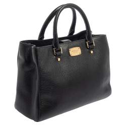 Pre Owned حقيبة ساتشل مايكل مايكل كورس جلد أسود