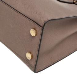 Pre Owned MICHAEL Michael Kors Brown Saffiano Leather Dillon Tote
