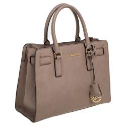 Pre Owned MICHAEL Michael Kors Brown Saffiano Leather Dillon Tote