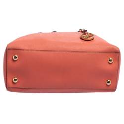 مملوكة مسبقًا MICHAEL Michael Kors Coral Saffiano Leather Medium Jet Set East West Tote 