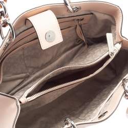 Pre Owned MICHAEL Michael Kors Beige Saffiano Leather Medium Cynthia Tote