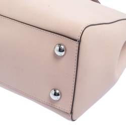 Pre Owned MICHAEL Michael Kors Beige Saffiano Leather Medium Cynthia Tote
