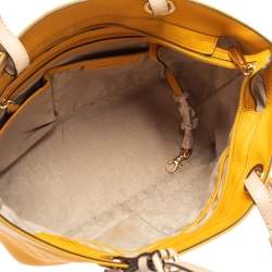 Pre Owned MICHAEL Michael Kors Mustard Soft Leather Bedford Tote