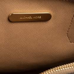 Pre Owned MICHAEL Michael Kors Plum Grained Leather Large Mercer Tote