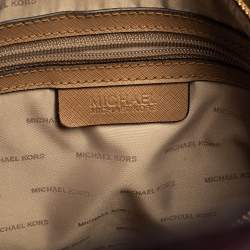 Pre Owned MICHAEL Michael Kors Plum Grained Leather Large Mercer Tote