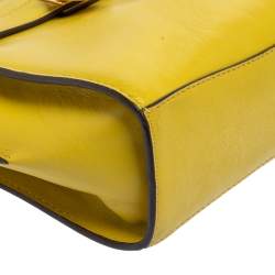 Pre Owned MICHAEL Michael Kors Citrine Leather Hamilton Crossbody Bag