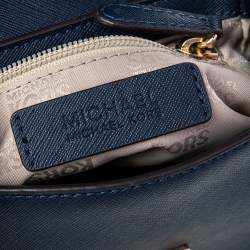 مملوكة مسبقًا حقيبة كروس مايكل مايكل كورس بريدغت جلد سافيانو أزرق