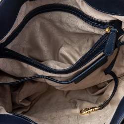 Pre Owned MICHAEL Michael Kors Blue Leather Hamilton Tote