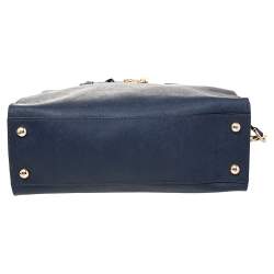 Pre Owned MICHAEL Michael Kors Blue Leather Hamilton Tote