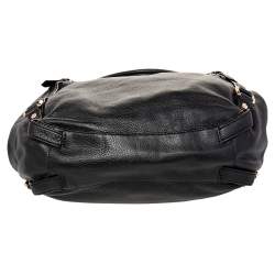 Pre Owned Michael Michael Kors Black Leather Bedford Hobo