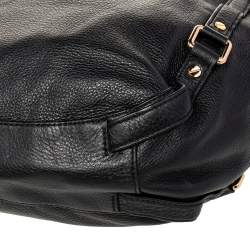 Pre Owned Michael Michael Kors Black Leather Bedford Hobo