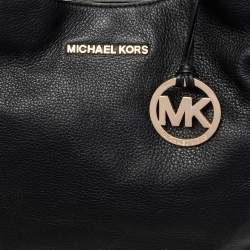 Pre Owned Michael Michael Kors Black Leather Bedford Hobo