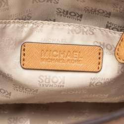 Pre Owned حقيبة يد توتس مايكل مايكل كورس ديلون جلد بني فاتح