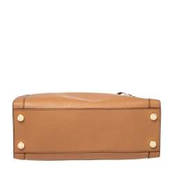 Pre Owned حقيبة يد توتس مايكل مايكل كورس ديلون جلد بني فاتح