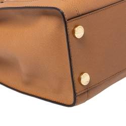 Pre Owned حقيبة يد توتس مايكل مايكل كورس ديلون جلد بني فاتح