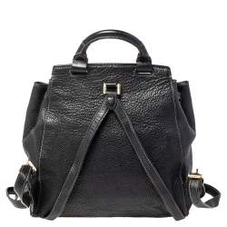 MICHAEL Michael Kors Black Leather Medium Romy Backpack