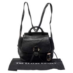 MICHAEL Michael Kors Black Leather Medium Romy Backpack