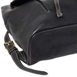 MICHAEL Michael Kors Black Leather Medium Romy Backpack