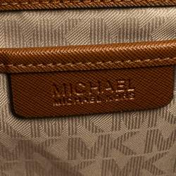 Pre Owned MICHAEL Michael Kors Brown Saffiano Leather Large Selma Tote