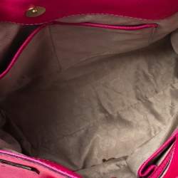 Pre Owned MICHAEL Michael Kors Pink Leather Large Studded Hamilton Tote 