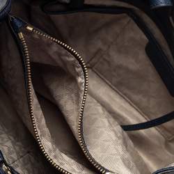 Pre Owned حقيبة يد توتس مايكل مايكل كورس سينثيا جلد أزرق داكن متوسطة