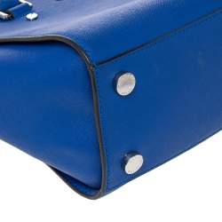 مملوكة مسبقًا حقيبة يد توتس مايكل مايكل كورس سيلما جلد أزرق متوسطة