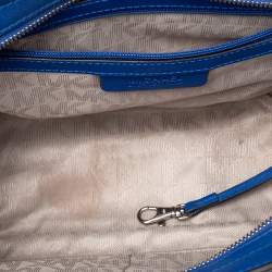 مملوكة مسبقًا حقيبة يد توتس مايكل مايكل كورس سيلما جلد أزرق متوسطة