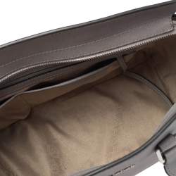 Pre Owned MICHAEL Michael Kors Grey Saffiano Leather Large Selma Tote