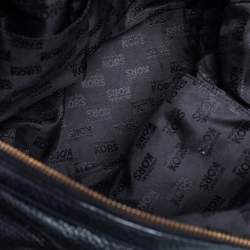 Pre Owned حقيبة ساتشل مايكل مايكل كورس بيدفورد ليغاسي جلد مُحبب أسود