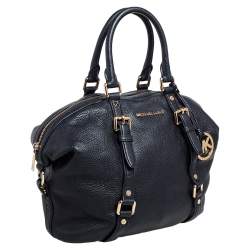 Pre Owned حقيبة ساتشل مايكل مايكل كورس بيدفورد ليغاسي جلد مُحبب أسود