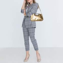 Pre Owned حقيبة كلتش مايكل مايكل كورس بيركلي جلد ذهبي ميتاليك