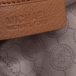 Pre Owned MICHAEL Michael Kors Tan Leather Jet Set Chain Tote