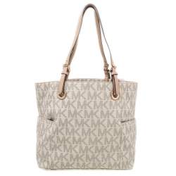 Pre Owned حقيبة يد توتس مايكل مايكل كورس جيت سيت كانفاس بيج مقوى