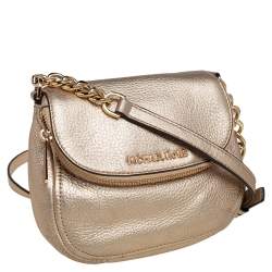 مملوكة مسبقًا حقيبة كروس مايكل مايكل كورس بيدفورد جلد ذهبي ميتاليك 